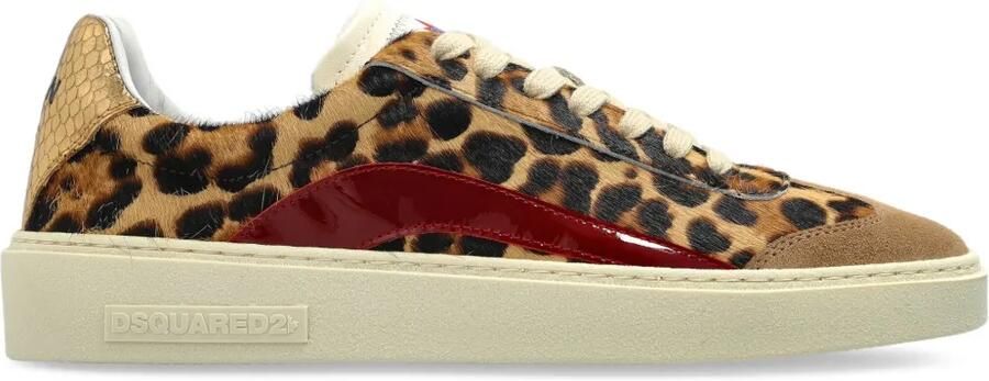 DSQUARED2 Leren sneakers Bruin