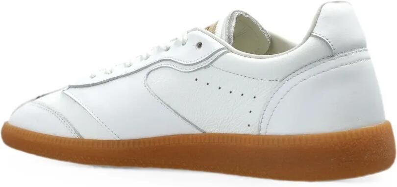 DSQUARED2 Leren sneakers met logoplakkaat Wit - Foto 4