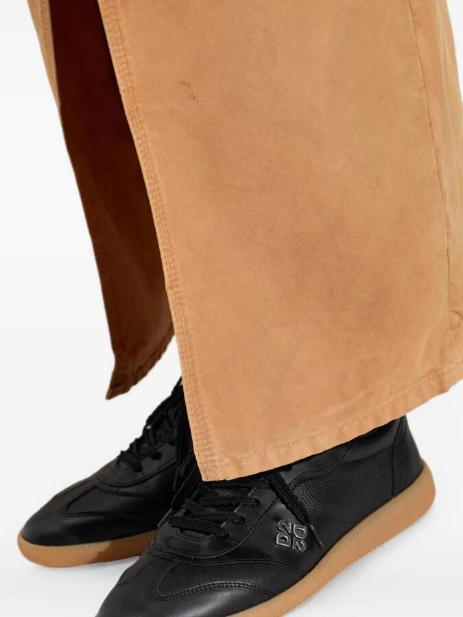 DSQUARED2 Leren sneakers met logoplakkaat Zwart - Foto 2