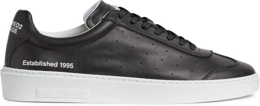 DSQUARED2 Leren sneakers Zwart