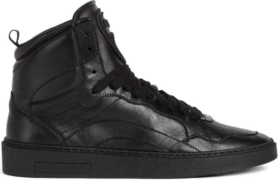 DSQUARED2 Leren sneakers Zwart