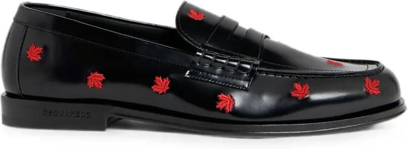 DSQUARED2 Loafers met logo Zwart