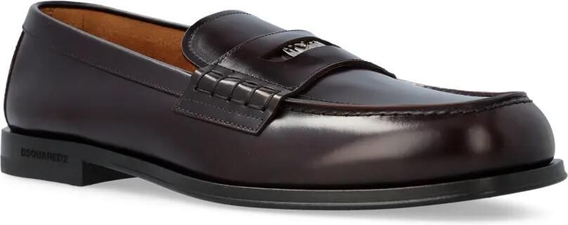 DSQUARED2 Neoclassic leren penny loafers Rood - Foto 5