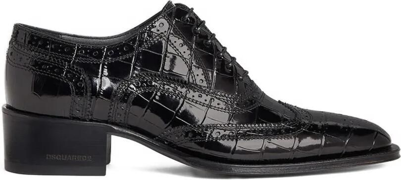 DSQUARED2 Neoclassical brogue Oxford schoenen Zwart