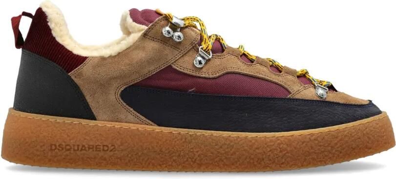 DSQUARED2 Rapper's Delight sneakers met vlakken Beige