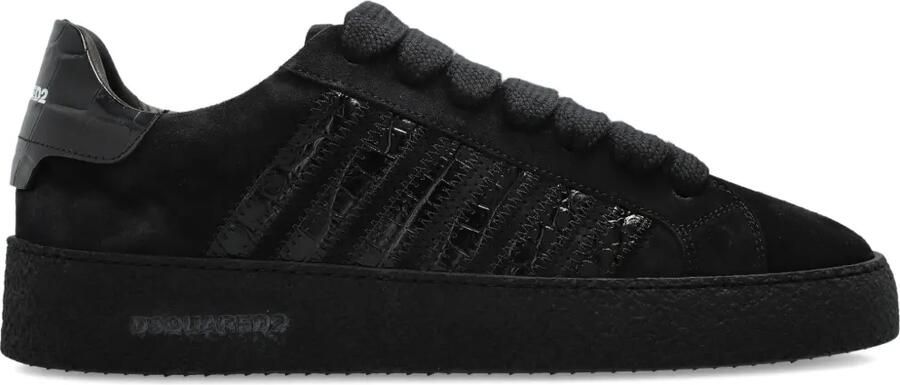 DSQUARED2 Rapper's Delight sneakers met vlakken Zwart