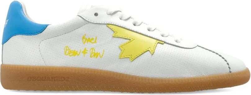 DSQUARED2 Rebel gestreepte sneakers Wit