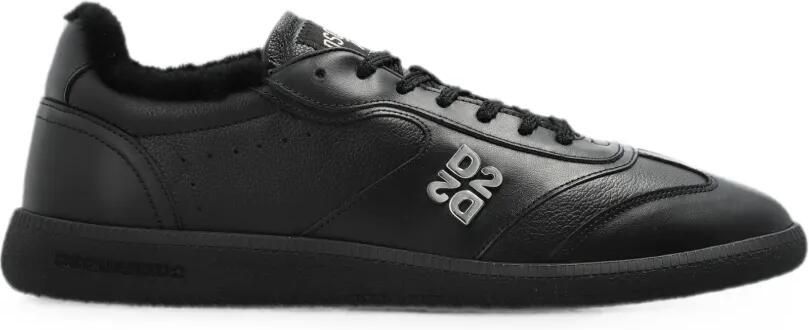 DSQUARED2 Rebel sneakers met voering van bont Zwart