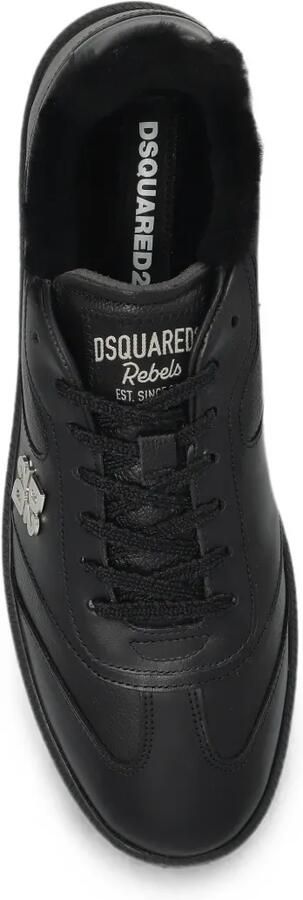 DSQUARED2 Rebel sneakers met voering van bont Zwart - Foto 5