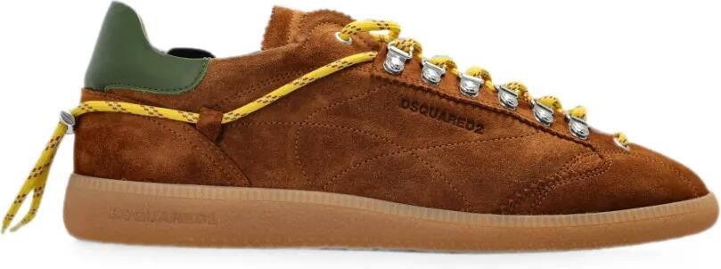 DSQUARED2 Rebel suède sneakers Bruin