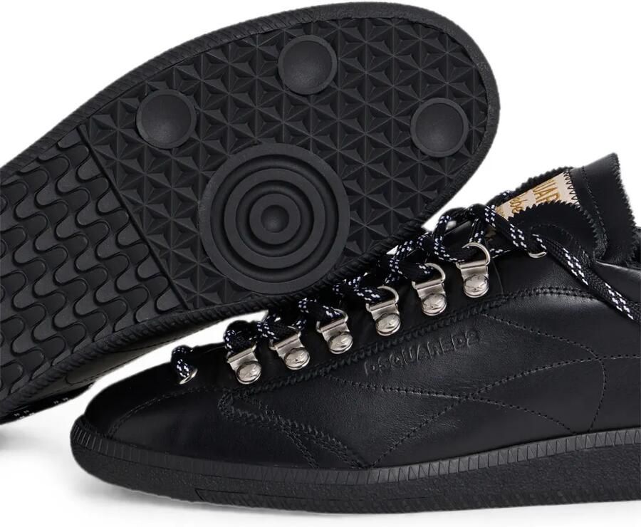 DSQUARED2 Rebels leren sneakers Zwart - Foto 3