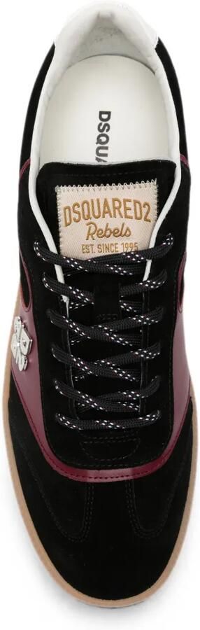 DSQUARED2 Rebels logo-plaque sneakers Zwart - Foto 4
