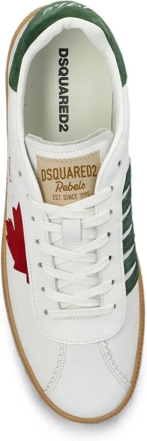 DSQUARED2 Rebels low-top sneakers met geborduurd esdoornblad Wit - Foto 5