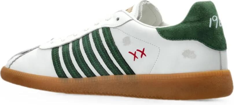 DSQUARED2 Rebels low-top sneakers met geborduurd esdoornblad Wit - Foto 3