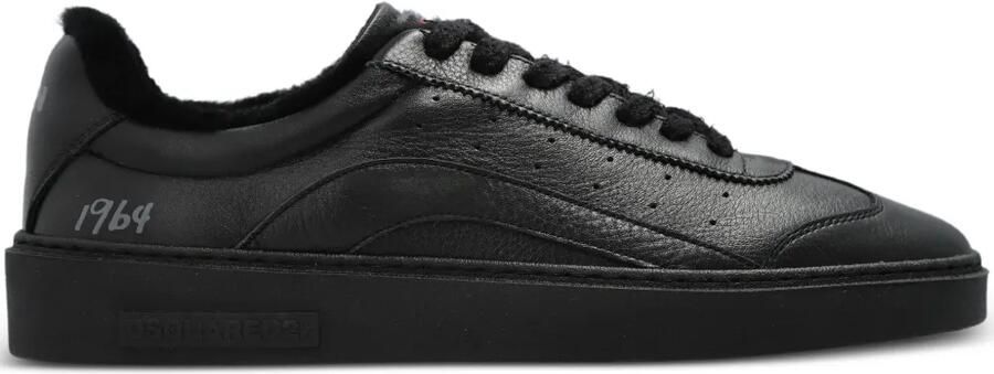 DSQUARED2 Rider leren low-top sneakers Zwart