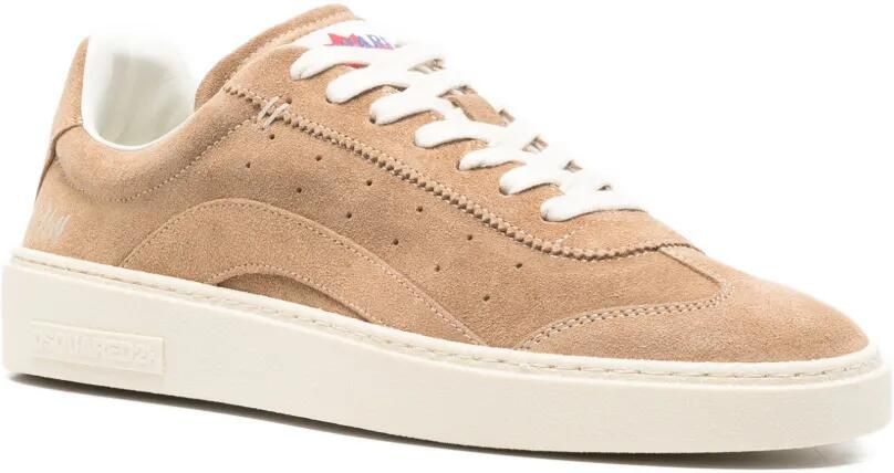 DSQUARED2 Rider leren sneakers Bruin