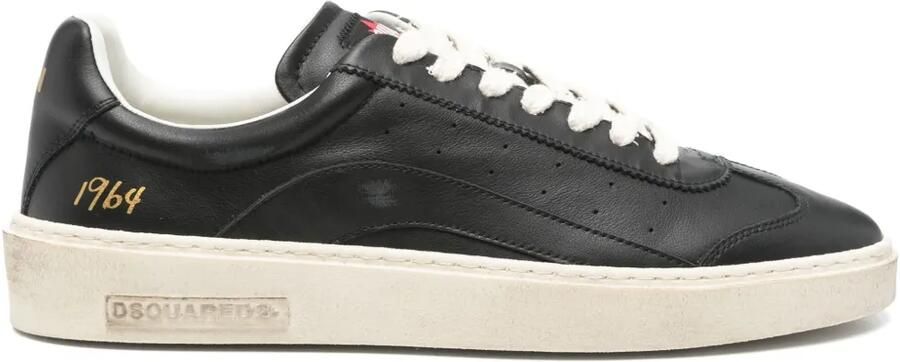 DSQUARED2 Rider leren sneakers Zwart