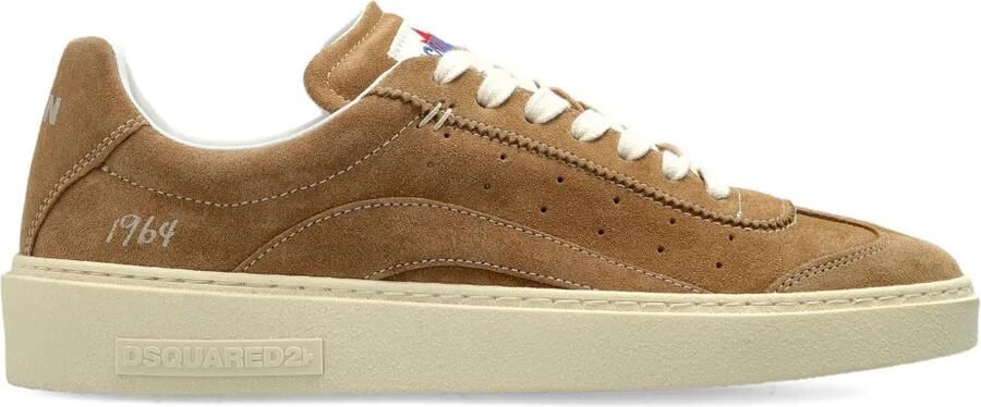 DSQUARED2 Rider suède low-top sneakers Bruin