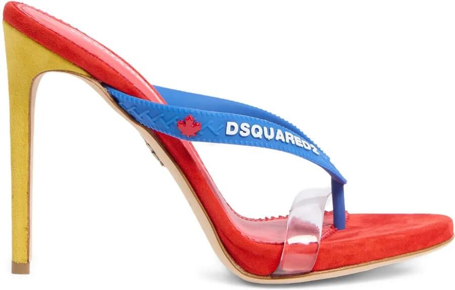 DSQUARED2 Sandalen met doorzichtig bandje Wit