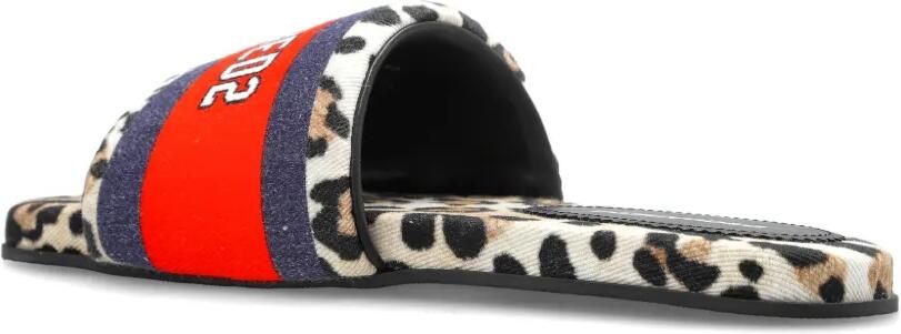 DSQUARED2 Sandalen met luipaardprint en logopatch Beige - Foto 5