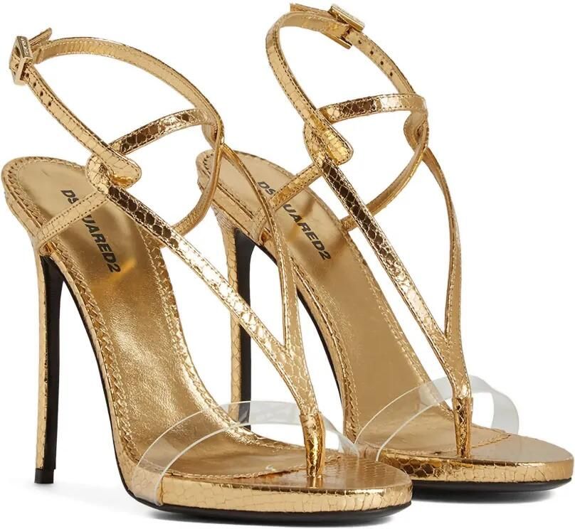 DSQUARED2 Sandalen met reliëf Goud - Foto 5