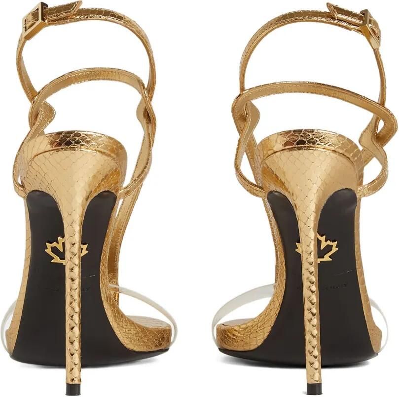 DSQUARED2 Sandalen met reliëf Goud - Foto 2
