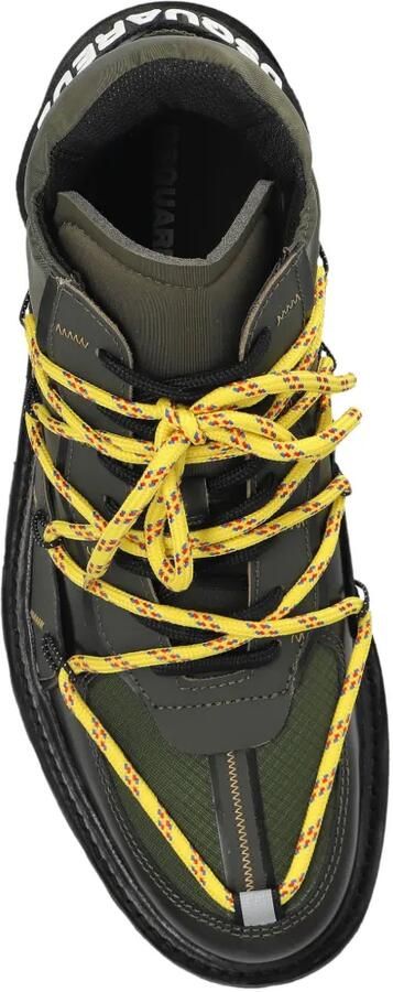 DSQUARED2 Skiers platte enkellaarzen Groen - Foto 5