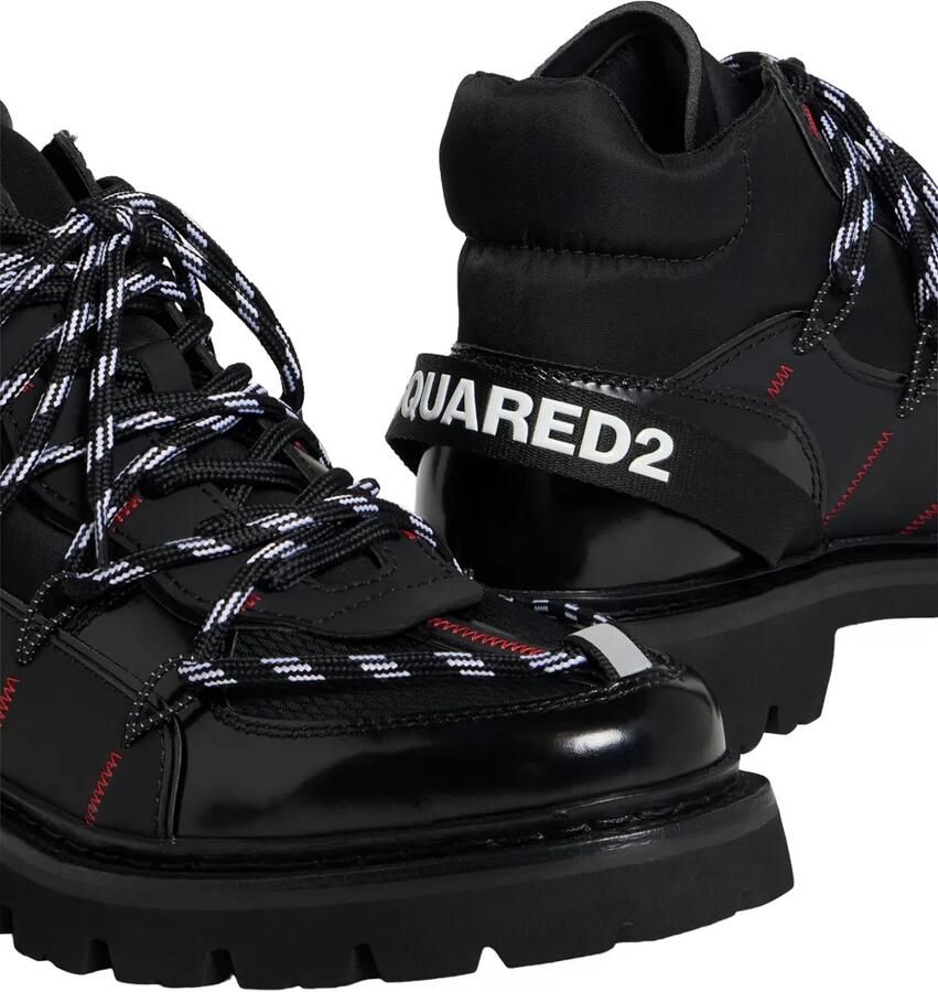 DSQUARED2 Skiers wandellaarzen met logoband Zwart - Foto 2