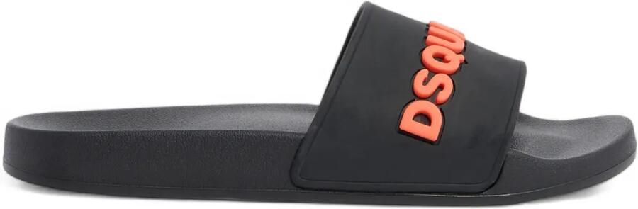 DSQUARED2 Slippers met logo Zwart