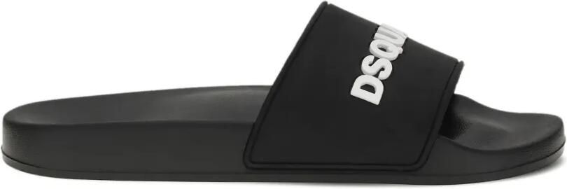 DSQUARED2 Slippers met logo Zwart