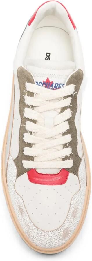 DSQUARED2 Sneakers met gebarsten effect en vlakken Wit - Foto 3