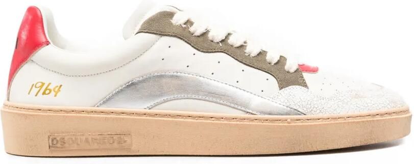 DSQUARED2 Sneakers met gebarsten effect en vlakken Wit - Foto 4