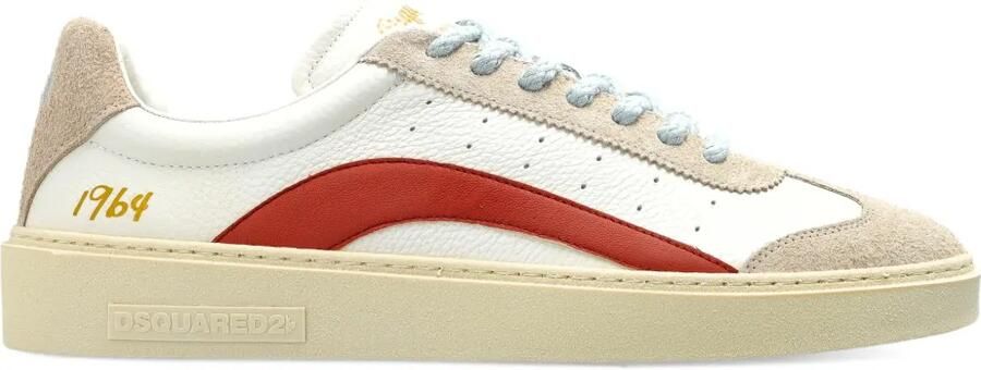 DSQUARED2 Sneakers met suède vlak Wit