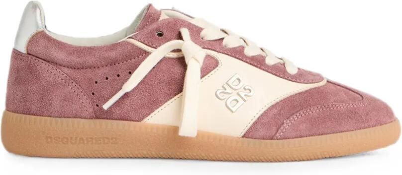 DSQUARED2 Sneakers met suède vlakken Roze
