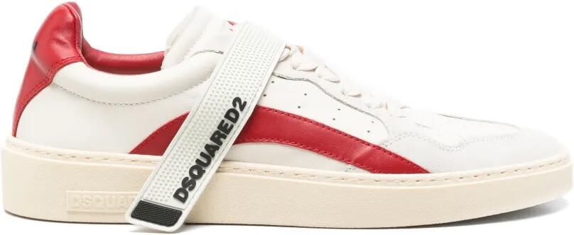 DSQUARED2 Sneakers met vlakken en logoband Wit