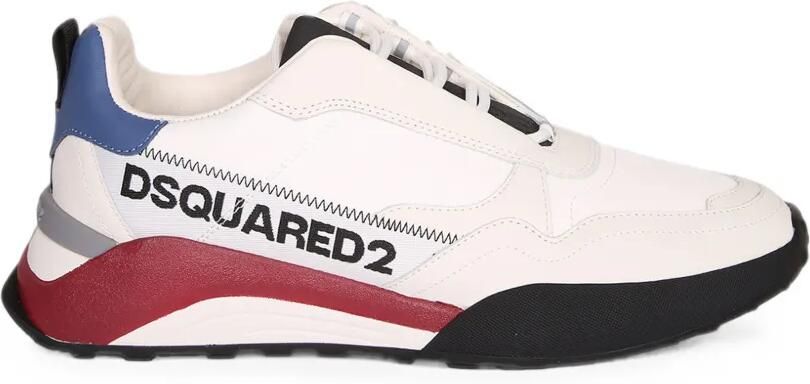 DSQUARED2 Sneakers met vlakken en logoprint Wit