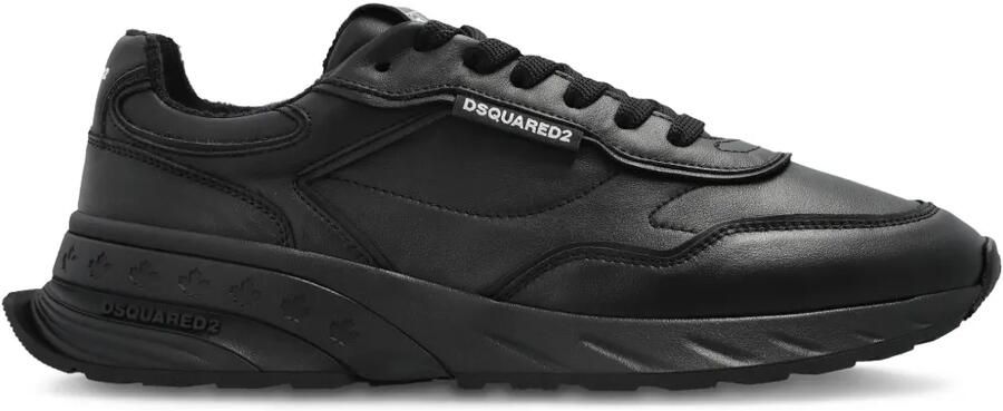 DSQUARED2 Sprinter leren sneakers Zwart