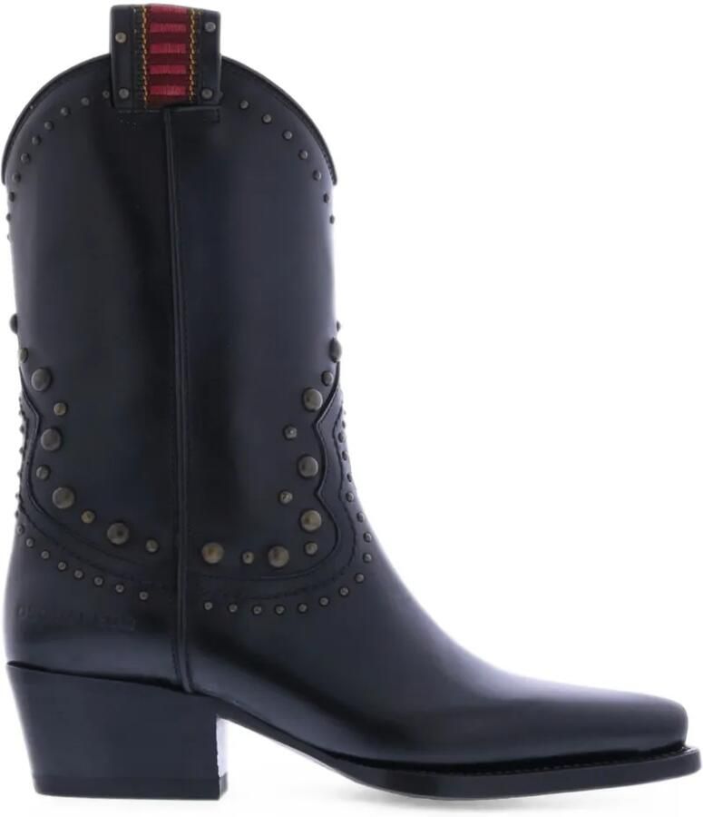 DSQUARED2 West laarzen verfraaid met studs Zwart