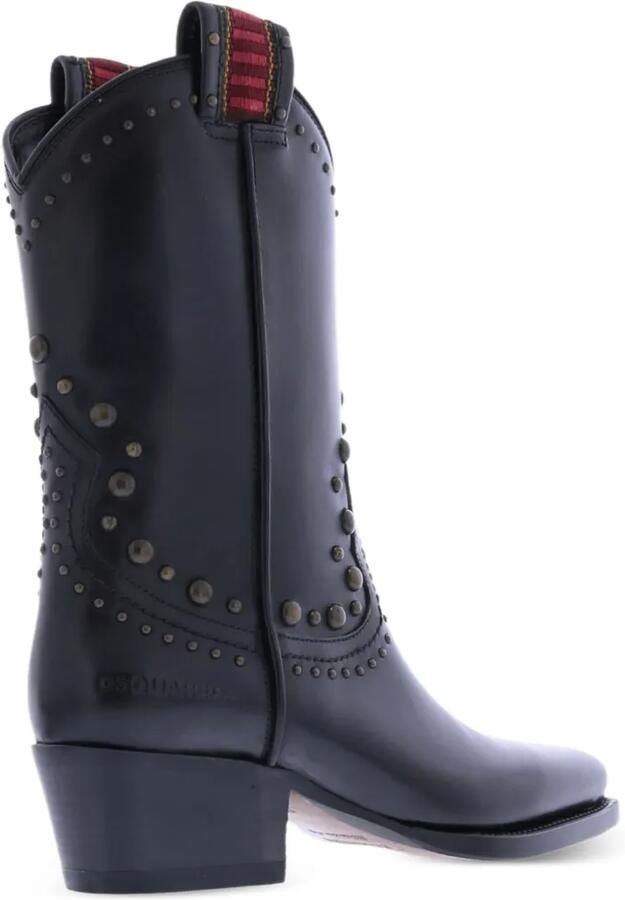 DSQUARED2 West laarzen verfraaid met studs Zwart - Foto 3