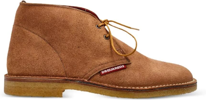 DSQUARED2 Suède veterlaarzen Bruin