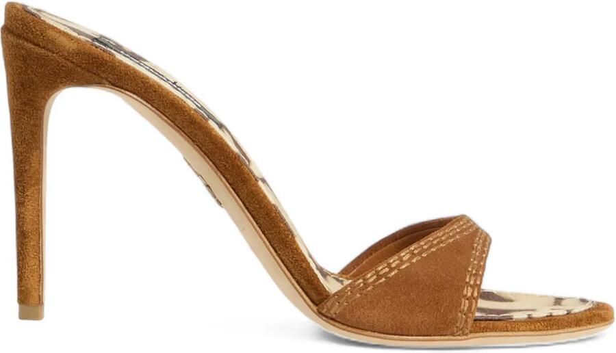 DSQUARED2 Twin Mule sandalen met bandjes Bruin