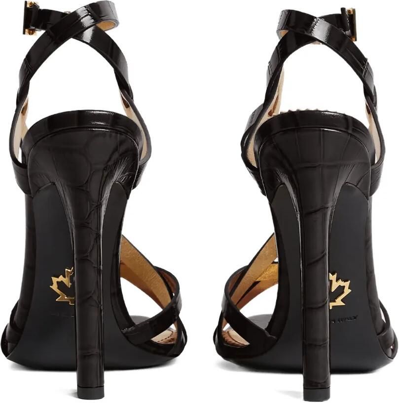 DSQUARED2 Twin sandalen met gekruiste bandjes Bruin - Foto 3