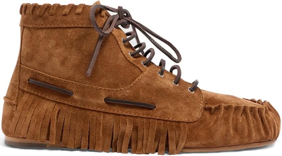 DSQUARED2 Veterlaarzen met franje detail Bruin