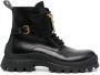 DSQUARED2 Enkellaarzen met logoplakkaat Zwart - Thumbnail 1
