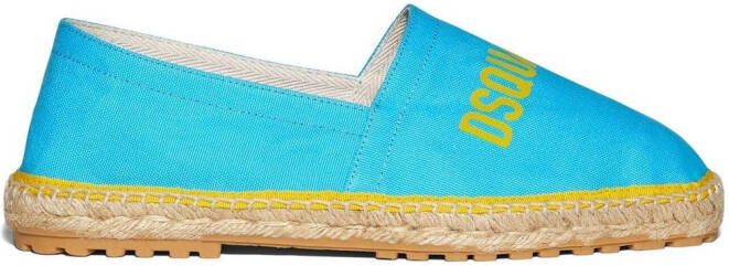 Dsquared2 Espadrilles met logoprint Blauw