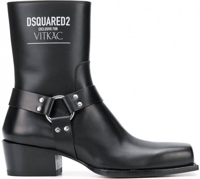 Dsquared2 Exclusive for Vitkac enkellaarzen Zwart