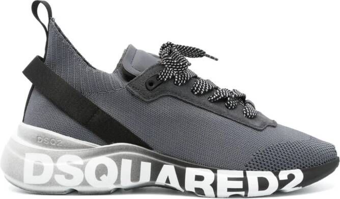 Dsquared2 Fly sneakers met logo-reliëf Grijs