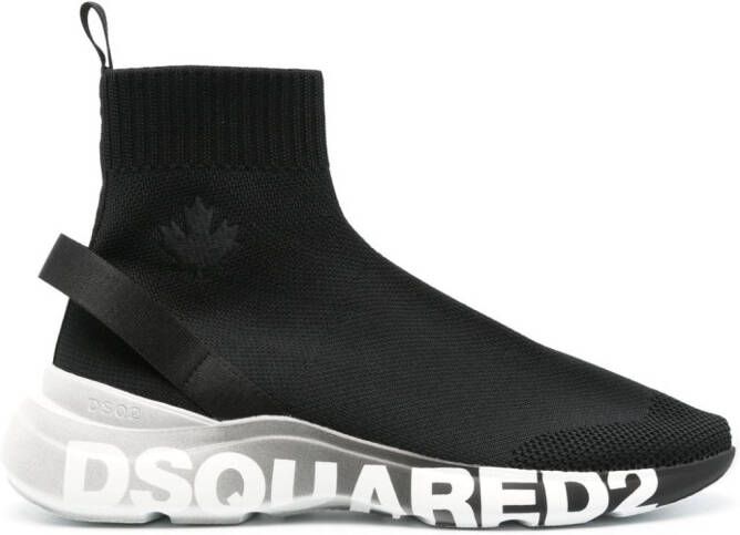 Dsquared2 Fly sneakers met mesh Zwart