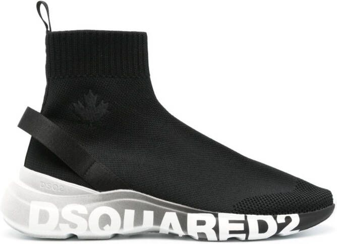 DSQUARED2 Fly sneakers met mesh Zwart