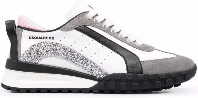 DSQUARED2 Sneakers met glitter Wit